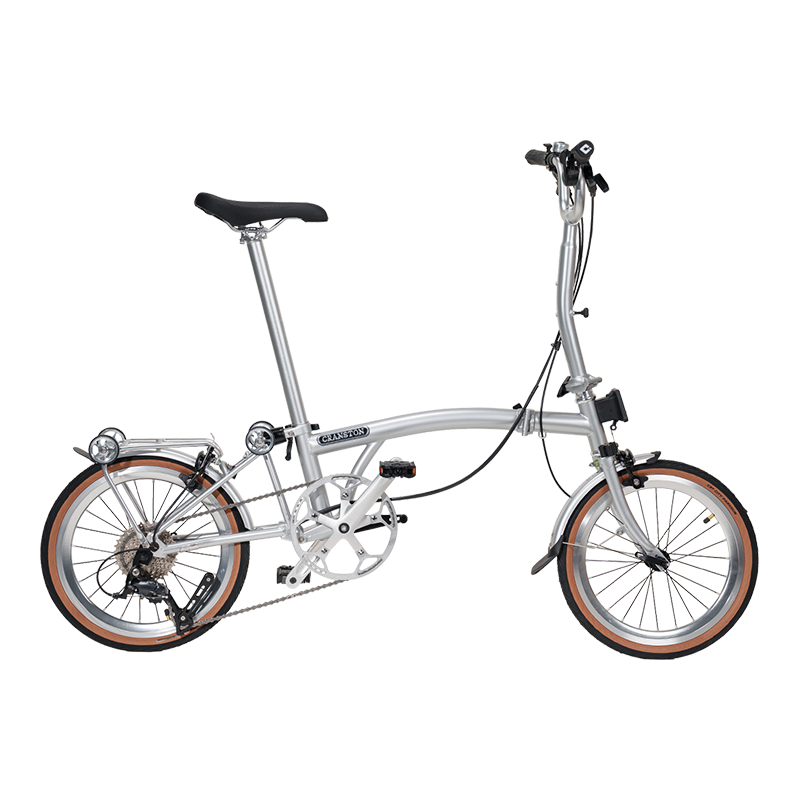 PLUS会员：CRANSTON R9 16寸9速三折叠成人超轻便携城市复古小布折叠自行车 2465.