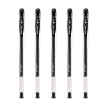 uni 三菱铅笔 三菱 UM-100 中性笔 黑色 0.5mm 5支装 25.2元