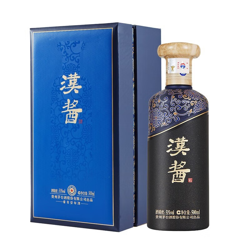 MOUTAI 茅台 汉酱 茅 酱香型白酒51度 500mL 1瓶 673.16元（需用券）