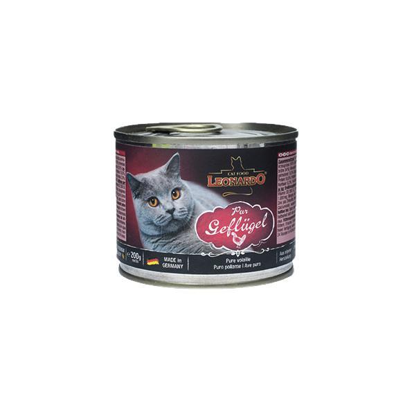 LEONARDO 德国进口小李子LEONARDO主食猫罐头无谷鲜肉罐头幼猫湿粮成猫 家禽配
