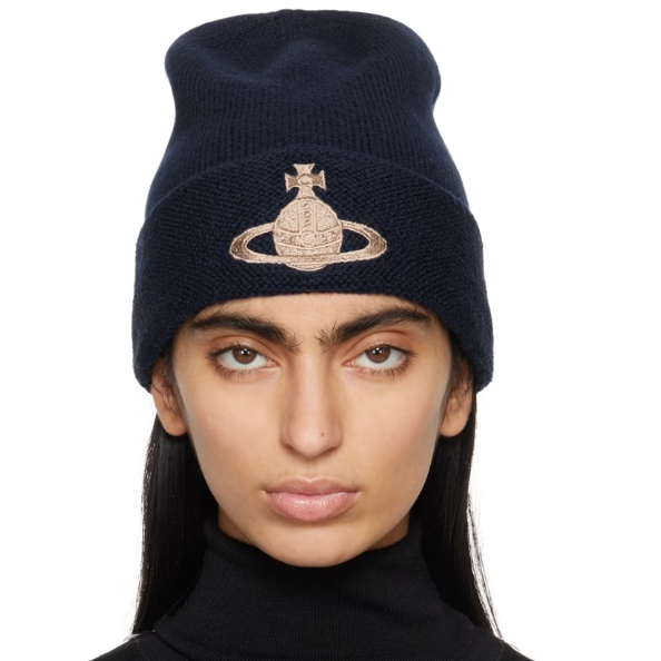 Vivienne Westwood 西太后 经典款海军蓝毛线帽 3.1折 $74（约531元）