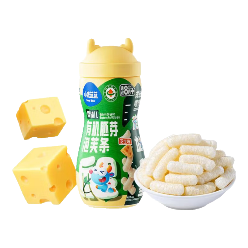 小鹿蓝蓝 有机胚芽 儿童零食 芝士味 *3件 8.16元/件（3件，共24.5元）