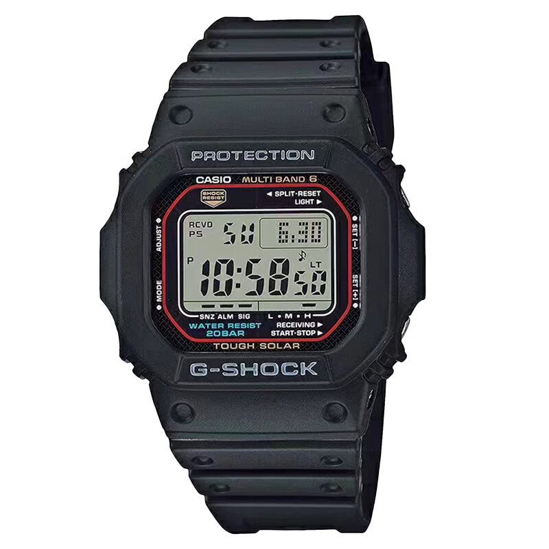 CASIO 卡西欧 小红圈 G-SHOCK 经典系列 43.2毫米太阳能电波腕表 GW-M5610U-1 588元（