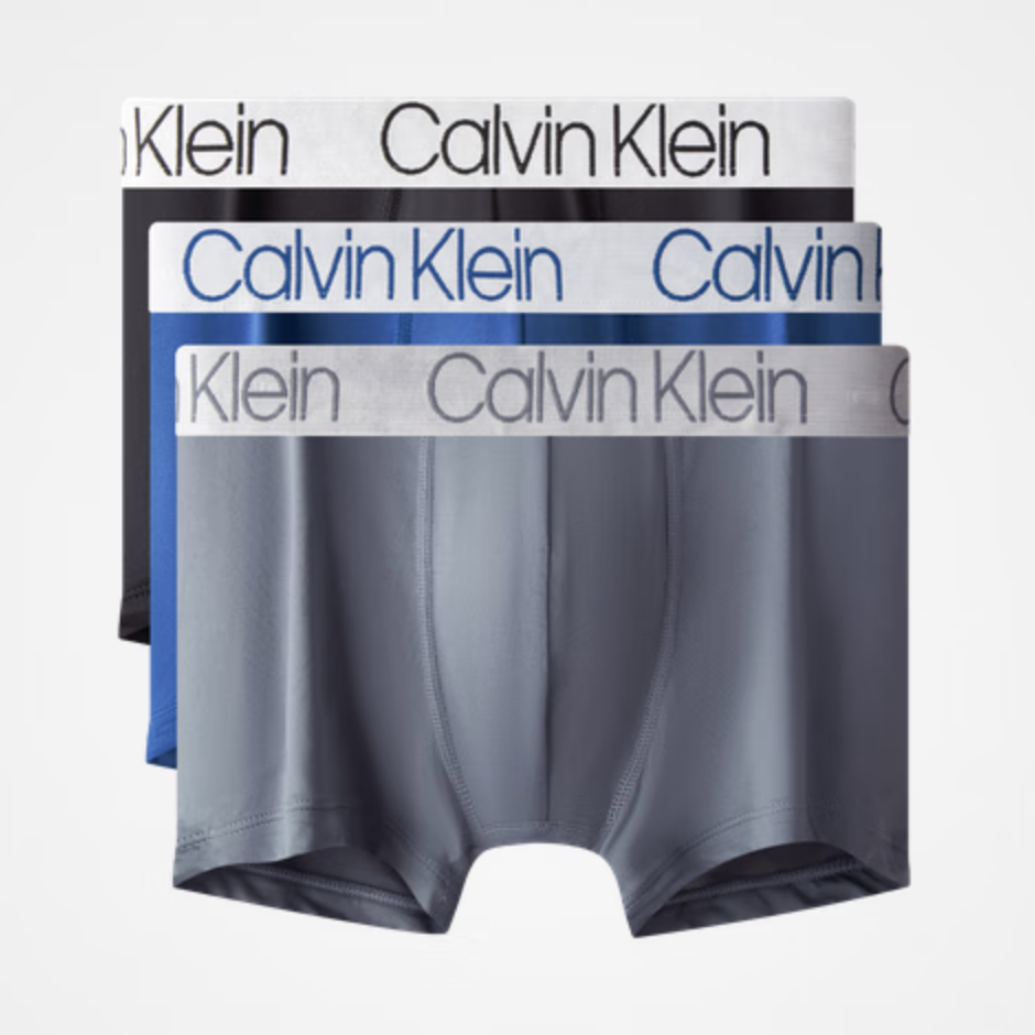 卡尔文·克莱恩 Calvin Klein 三条装 醒目提花平角内裤 NP2213O 226元包邮（