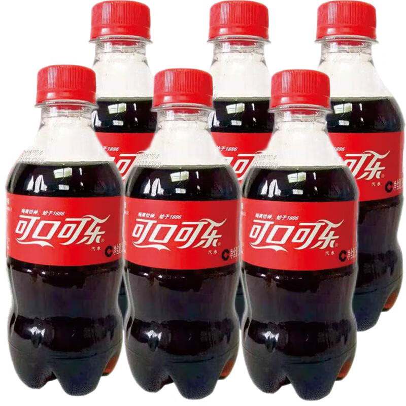 Coca-Cola 可口可乐 汽水 300ml*6瓶 10.63元