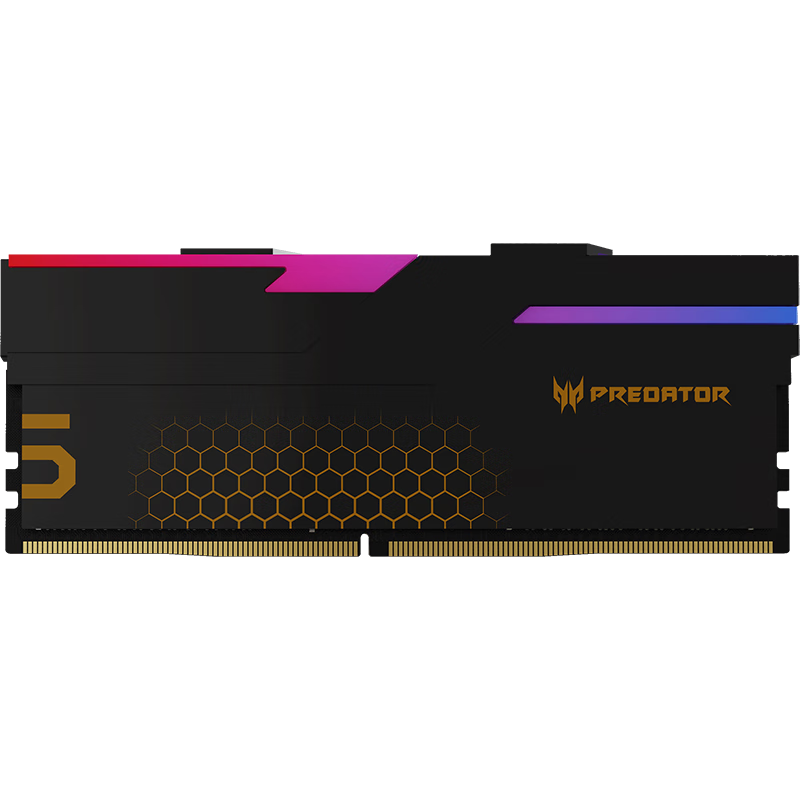 Plus:宏碁掠夺者（PREDATOR）64G(32G×2)套装 DDR5 6400频率 台式机内存条 Hermes冰刃