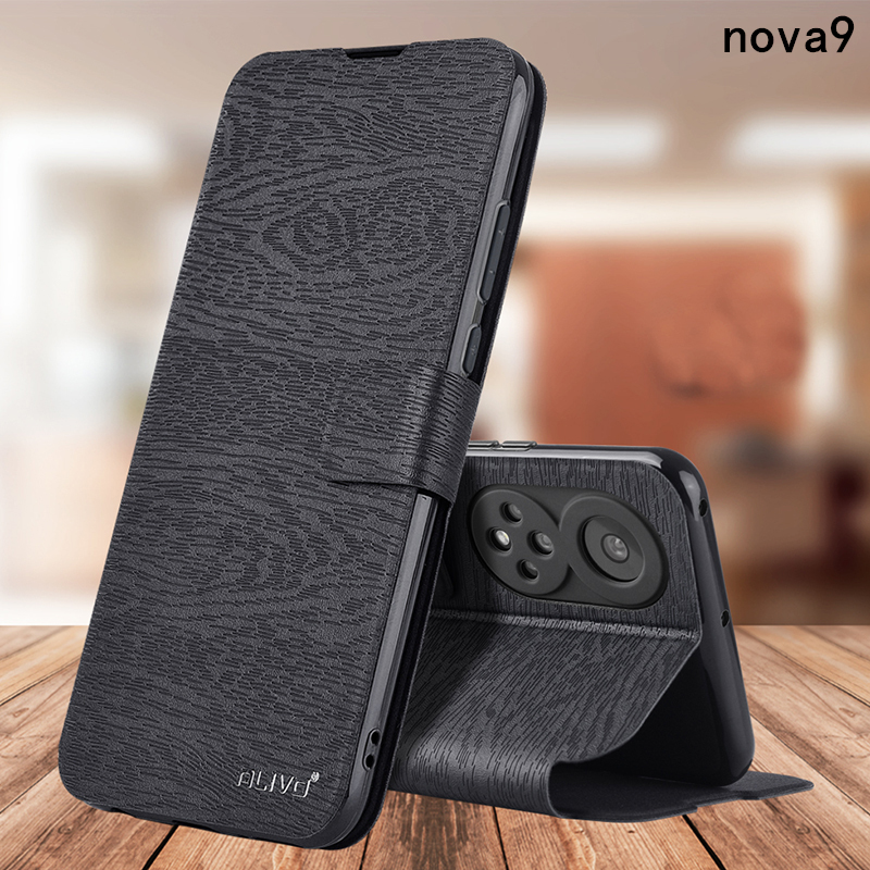 ALIVO 适用华为nova9手机壳nova9se防摔nove9pro保护皮套nava翻盖novo9外壳N9全包hinova