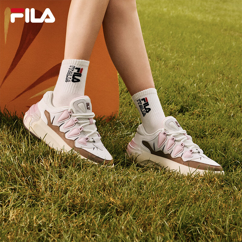 斐乐 萝卜鞋丨FILA 厚底板鞋女子增高舒适休闲鞋运动休闲鞋小白鞋 267.9元 - 线报酷