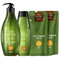 seeyoung 滋源 控油去屑洗发水无患子 300g+670ml ￥28.75