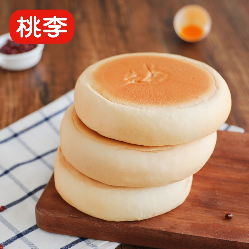 桃李 钱币大饼面包豆沙馅 850g 19.9元（需用券）