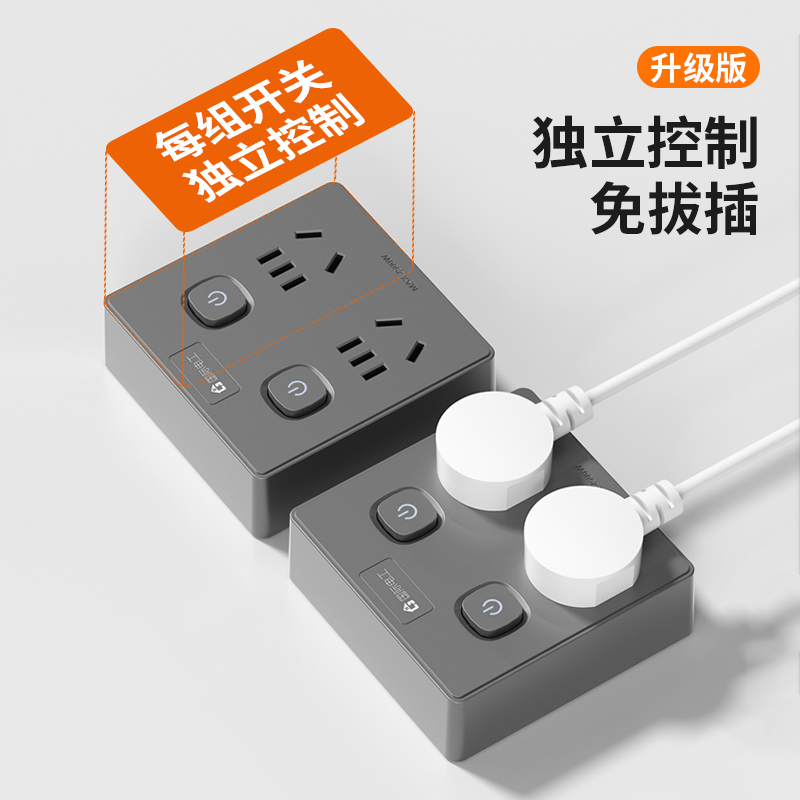 fdd 国际电工 超薄魔方插座面板转换器多功能转换插头插排多孔插座扩展 3.9