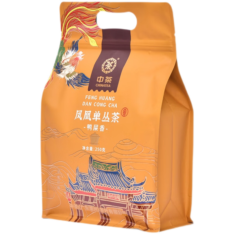 PLUS会员:中茶牌茶叶 凤凰单丛茶2024年 GT304鸭屎香 250g*1袋 79元（需领券）