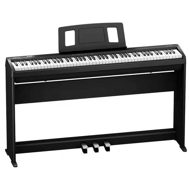 PLUS会员：Roland 罗兰 FP-30X 电钢琴 88键力度键盘 黑色 原厂木架+三踏板+礼包 3