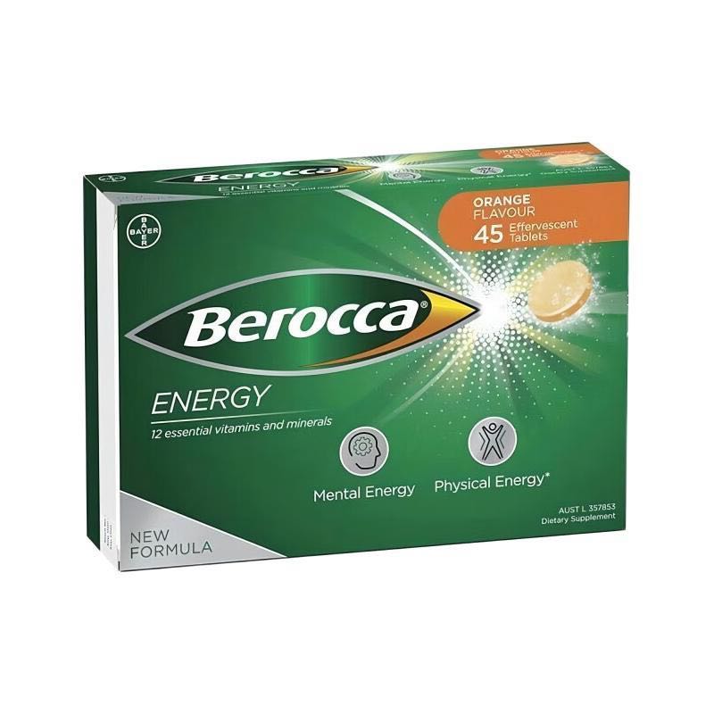 Berocca 拜维佳 维C+B族维生素泡腾片 香橙味 45片 47.33元（需买3件，需用券）