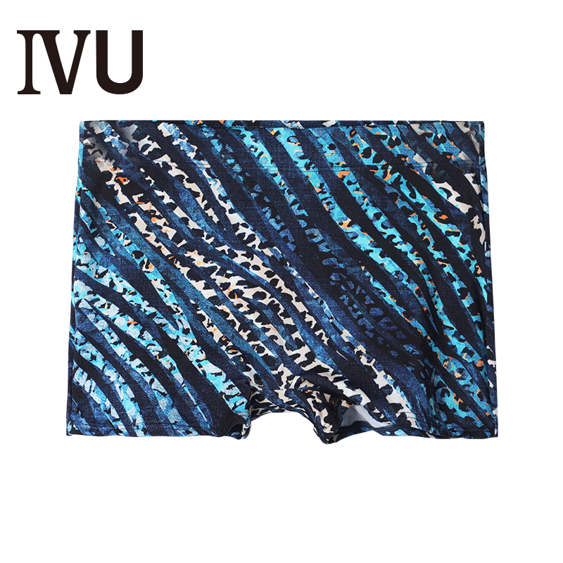 88VIP：IVU 爱友 安莉芳旗下IVU男士迷彩印花温泉泳裤短款舒适中腰平角裤UT0000