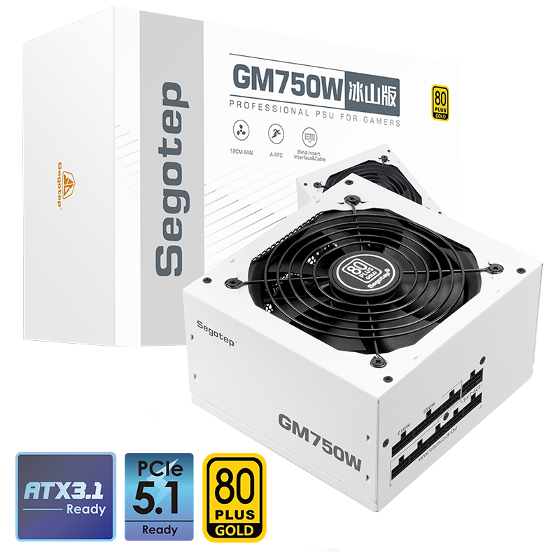 鑫谷 GM750W 冰山版 金牌 全模组ATX标准电源 750W 199元 - 线报酷