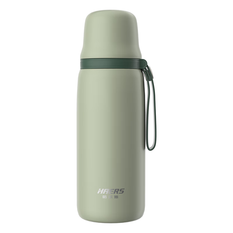 HAERS 316L不锈钢 绿色 650mL 保温杯 29.9元（需用券）