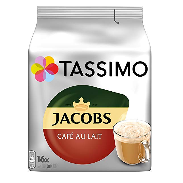 Tassimo Jacobs 经典拿铁胶囊咖啡 16个*5袋新低163元