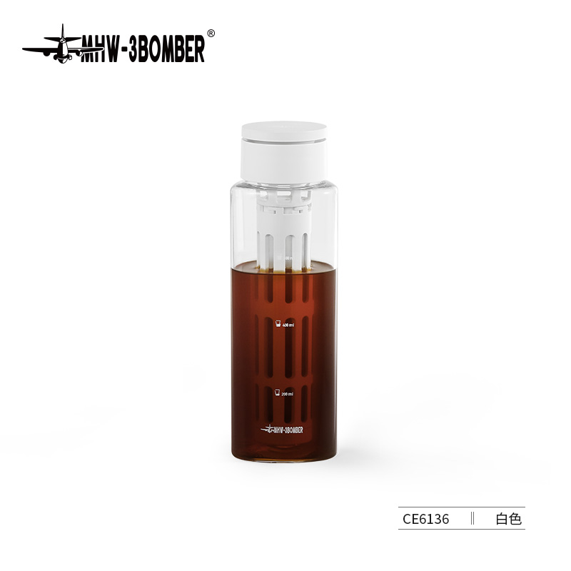 others 其他 MHW-3BOMBER 冰芯冷萃壶 塑料冰滴壶 600ml 白色 129元