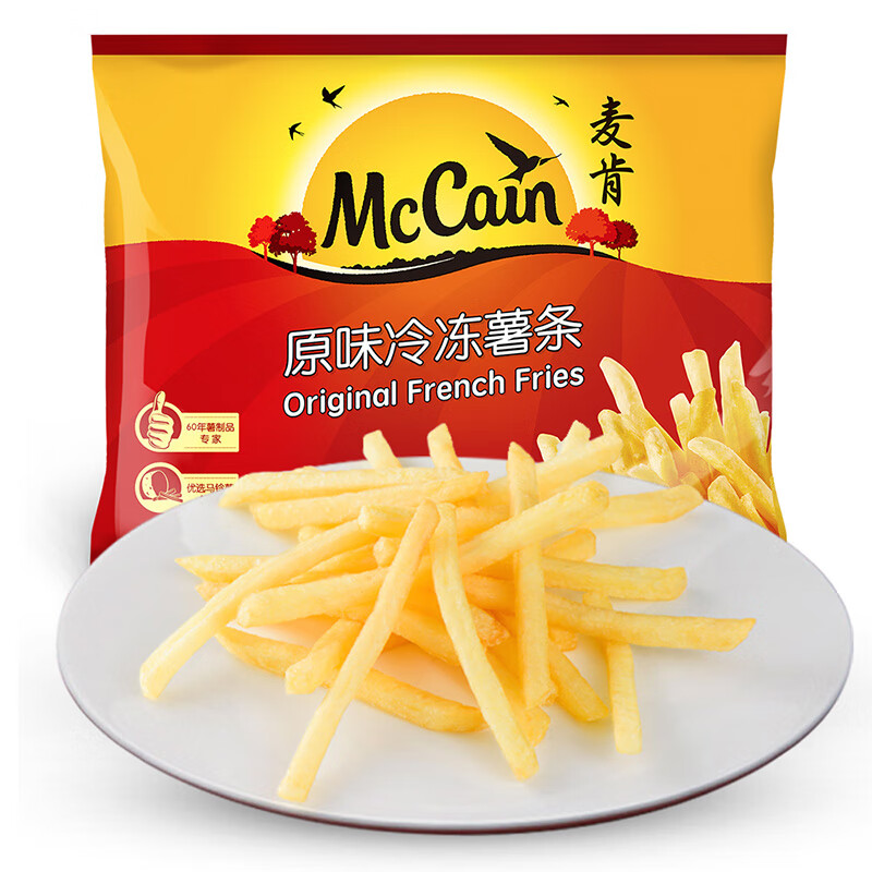 麦肯 McCain 冷冻薯条 原味 950g 27.2元