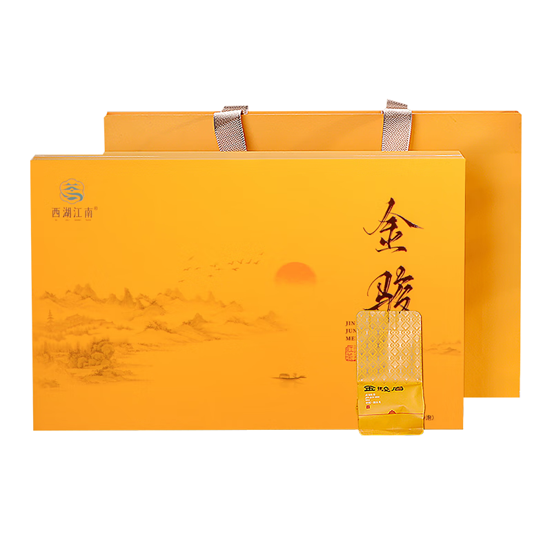 西湖江南 特级茶叶 金骏眉武夷山 耐泡浓香型红茶 礼盒装 89.9元