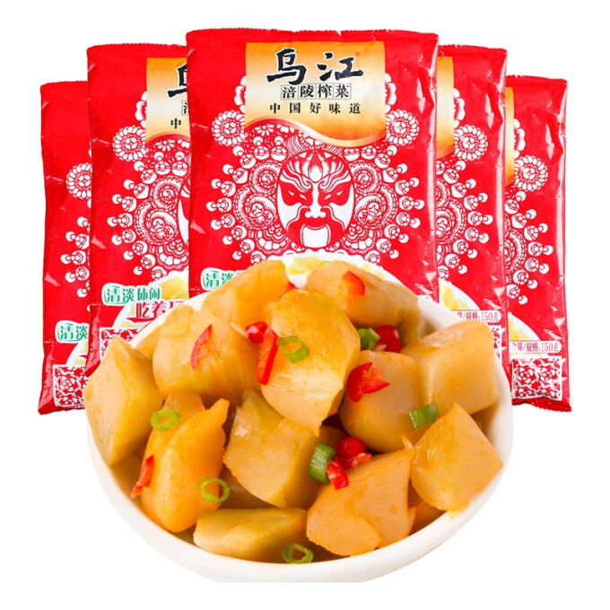 乌江 脆口榨菜芯 22g*12袋 量贩装 4.9元