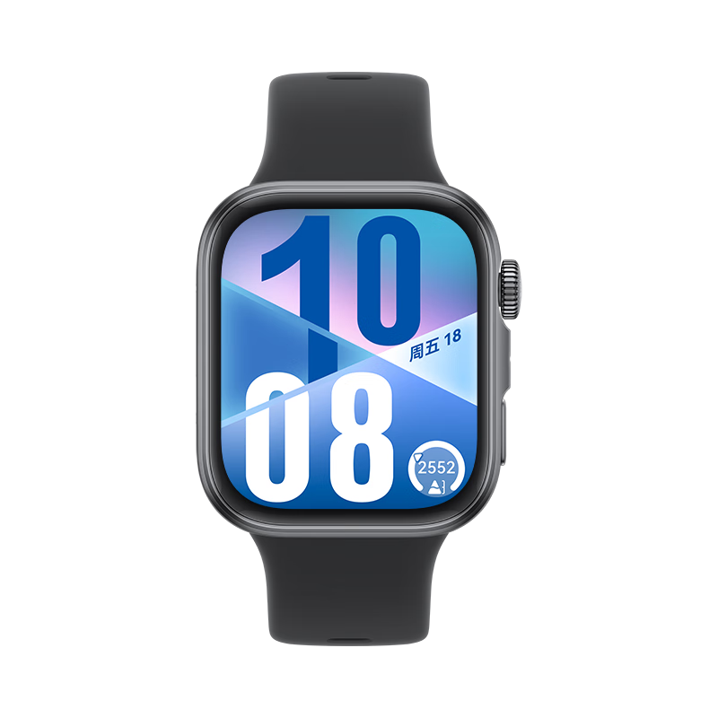 华为 WATCH FIT 4 韵律黑 氟橡胶表带 智能运动手表