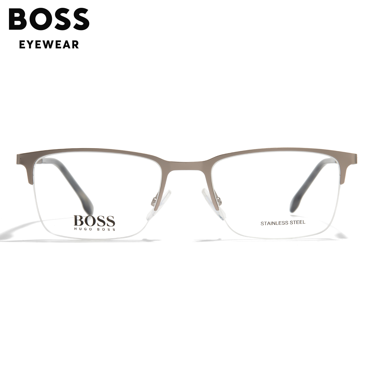 HUGO BOSS 男士眼镜框儒雅商务休闲半框眼镜架可配近视镜片1187 789元（需用券