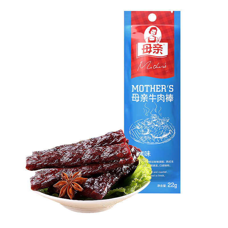 母亲 牛肉棒(香烤味)22g（任选16件） 3.69元（需用券）