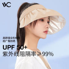 VVC 女士贝壳遮阳帽 防紫外线 防风绳+可折叠 ￥67.91