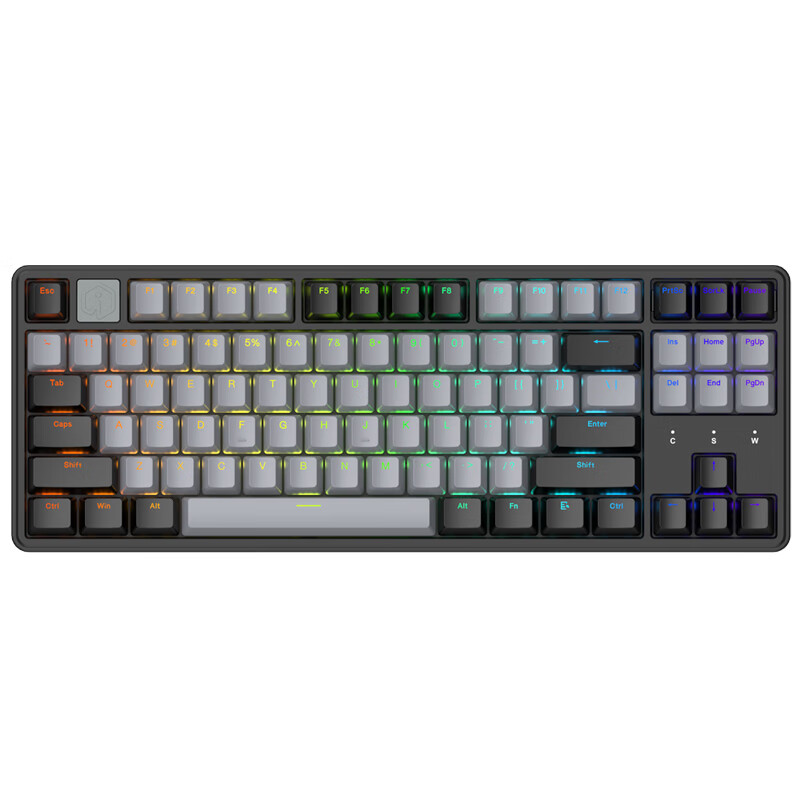 PLUS会员：irok 艾石头 NA87 MAG 87键 有线磁轴键盘 黑色 磁珀轴 RGB 178.11元（需