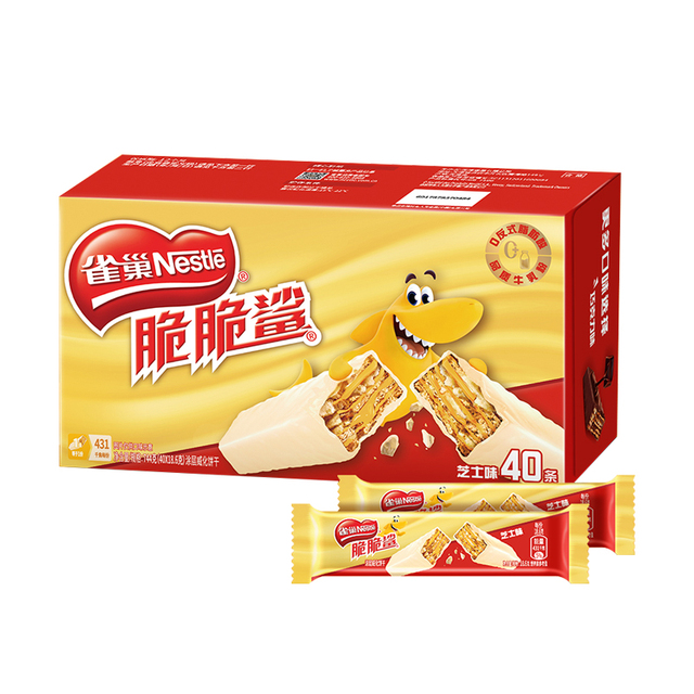 88VIP：雀巢 脆脆鲨芝士味威化饼干18.6g*40条 32.1元（需用券）