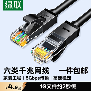 绿联 CAT6类千兆八芯双绞跳线 2米 1.89元 - 86线报 绿联 CAT6类千兆八芯双绞跳线 2米 1.89元 - 86线报