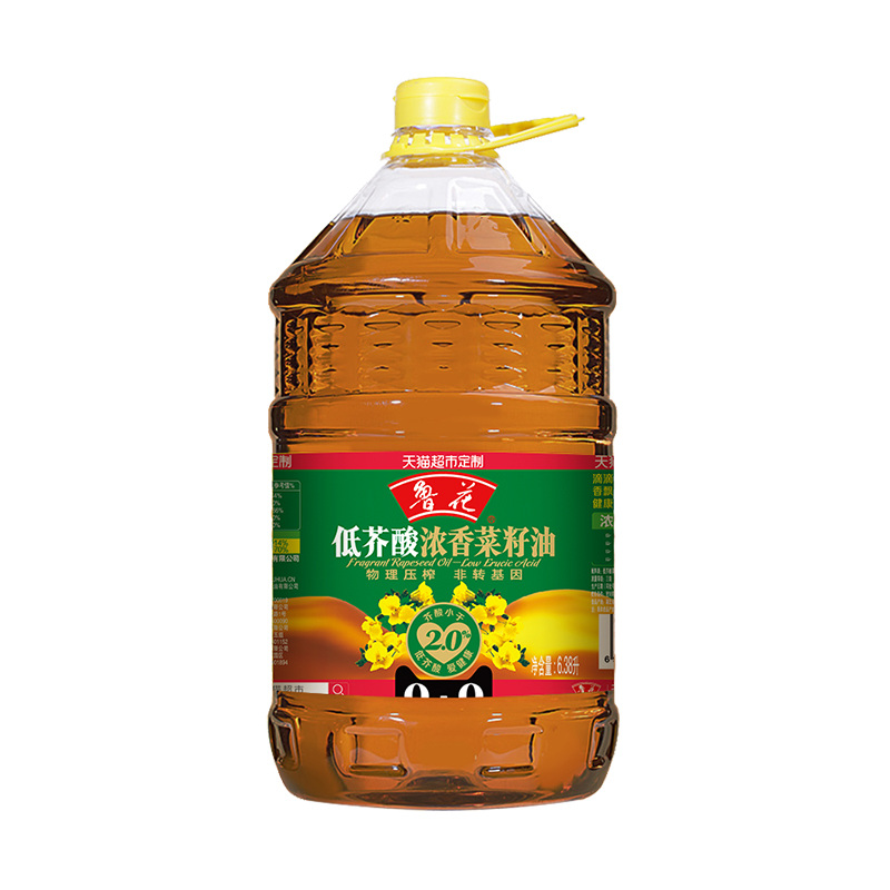 88VIP：luhua 鲁花 低芥酸浓香菜籽油 6.38L 104.41元