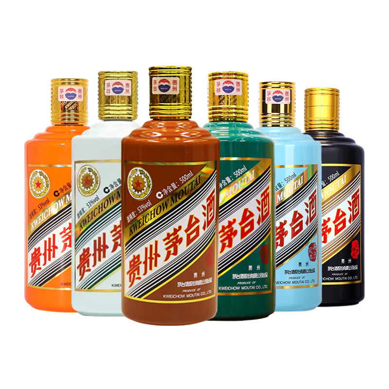 茅台 MOUTAI 53度 酱香型白酒 500mL*6瓶 生肖纪念酒 17099元