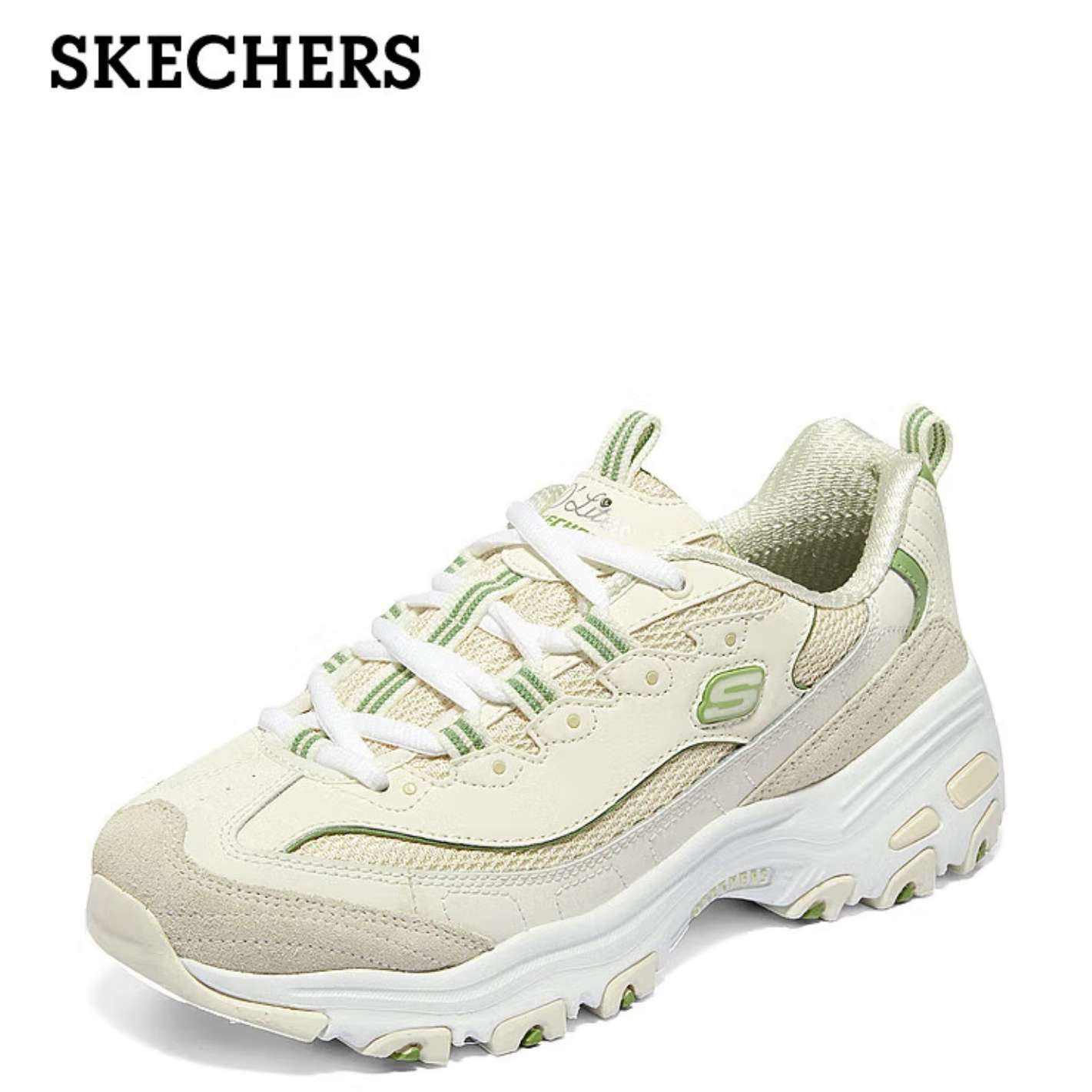 双11狂欢、PLUS会员：斯凯奇Skechers DLITES 系列 女子复古可颂鞋896283 168.55元包