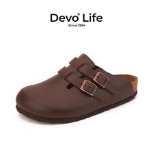 百亿补贴：Devo 的沃 女士软木拖鞋 229元包邮（需拼购）