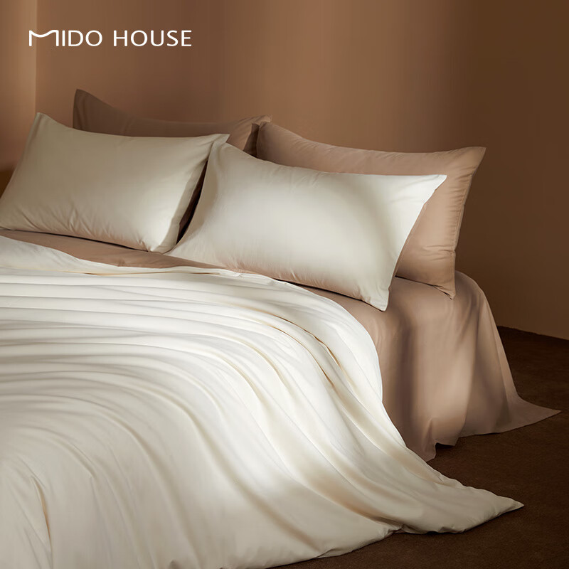 MIDO HOUSE 铭都家居 床上四件套60支纯棉加厚秋冬磨毛床单被套 220.15元