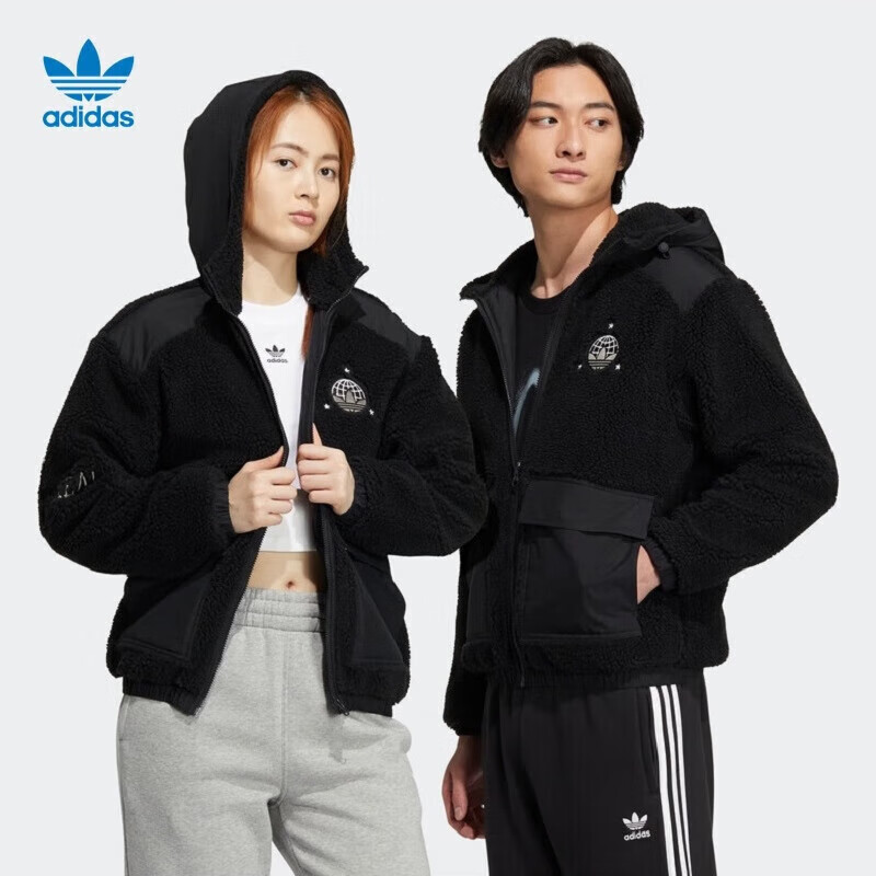 Adidas 阿迪达斯 ADIDAS 三叶草 中性 MC SHERPA JKT 运动 夹克 HS2004 245元包邮