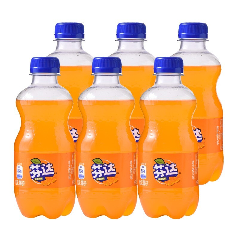 Fanta 芬达 可口可乐（Coca-Cola）300ml装 迷你小瓶装可乐汽水碳酸饮料Y 芬达300m