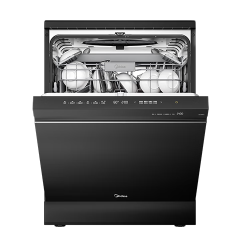 PLUS会员: Midea 美的 16套嵌入式洗碗机 GX1000Pro 升级105℃热风烘干 五臂飓风洗 