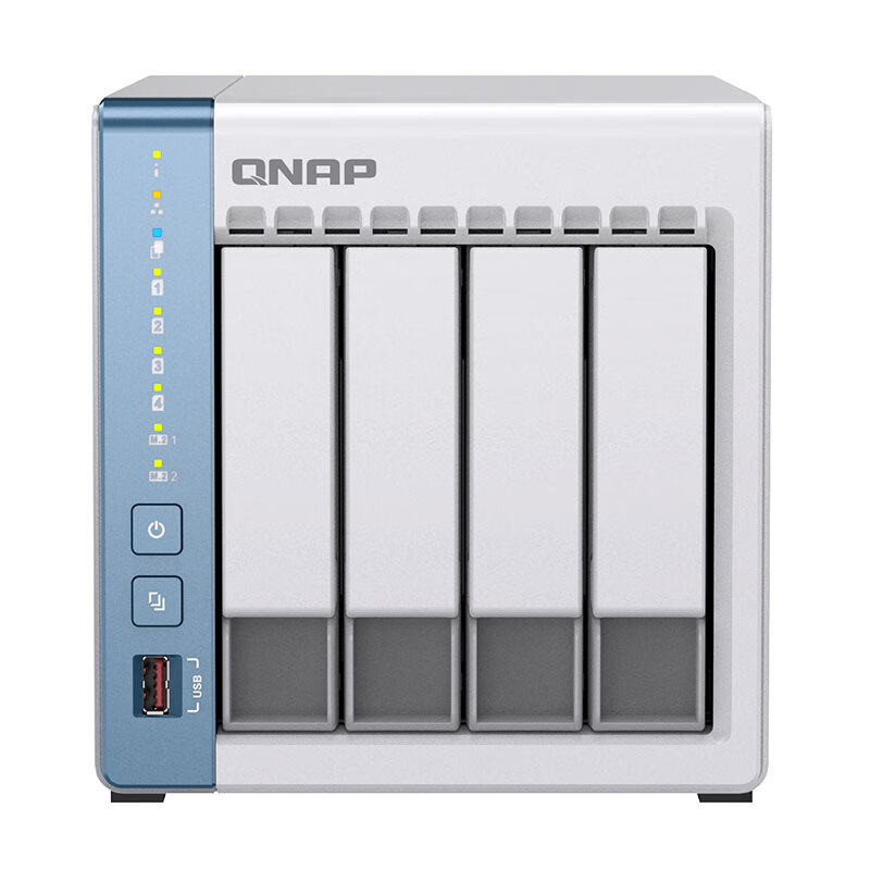 PLUS会员：QNAP 威联通 TS-464C 4盘位NAS（赛扬N5095、8GB）天鹅白 1716.01元包邮（