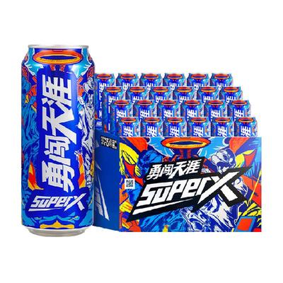 88vip、需福袋、雪花啤酒勇闯天涯superX500ml*24听拉格啤酒 83.75元+11元金币