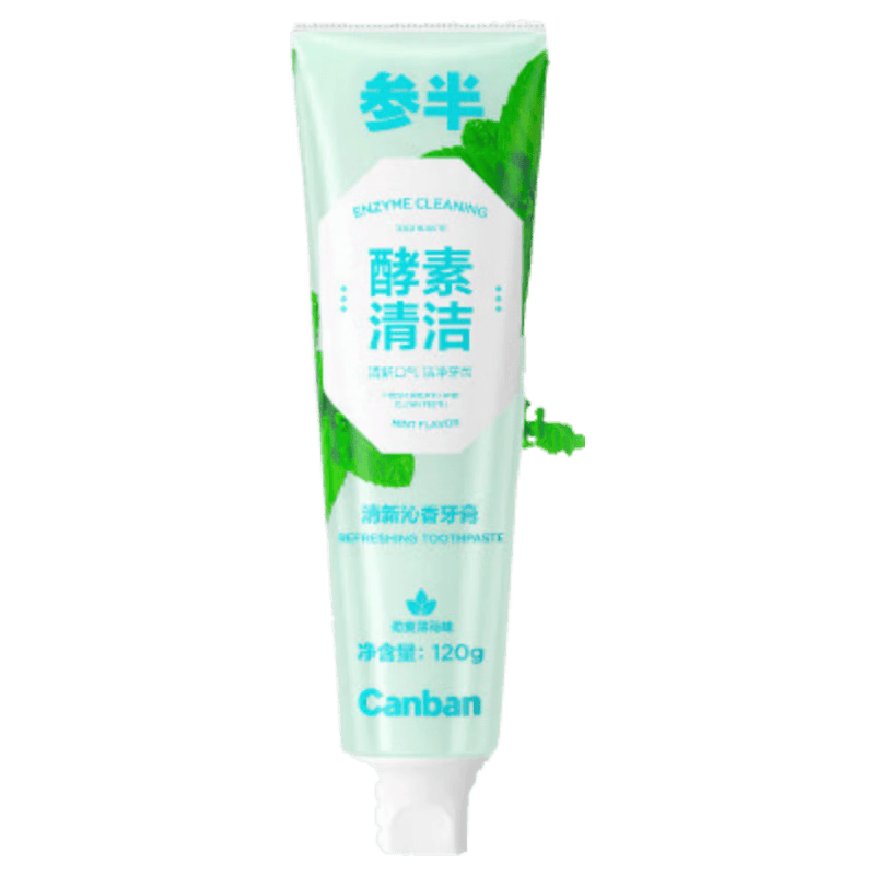 参半 美白酵素牙膏 薄荷味 120g 2.02元