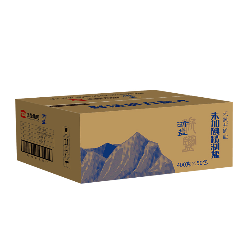 88VIP：雪涛 未加碘精制盐 20kg 400g*50包 29.9元