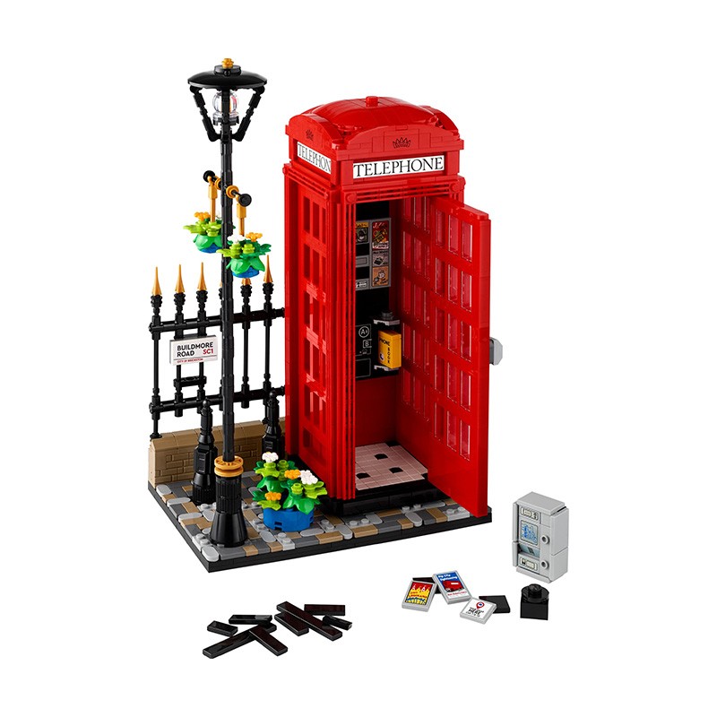 LEGO 乐高 21347伦敦红色电话亭IDEAS系列益智拼搭积木玩具 701.1元