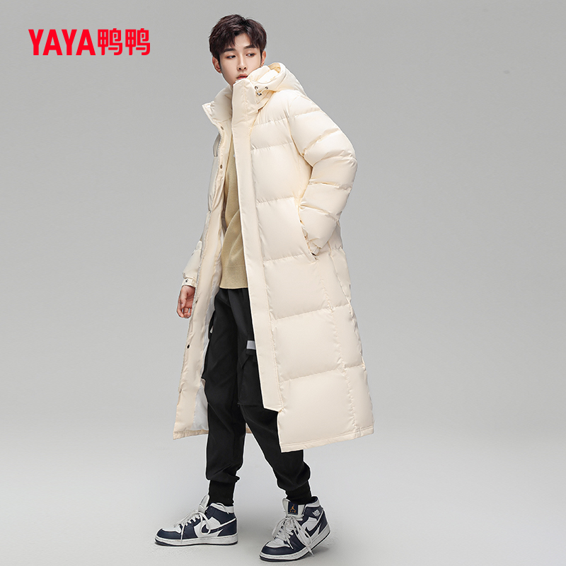 YAYA 长款过膝情侣男女同款羽绒服 509元