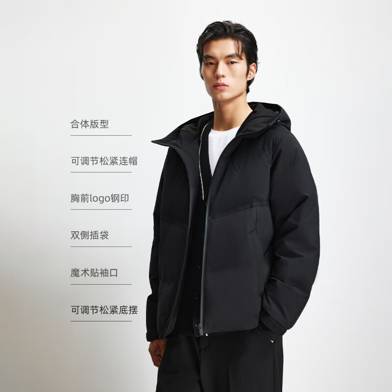 杰克琼斯 日常时尚 鸭绒防泼水羽绒服 344.9元（需用券）