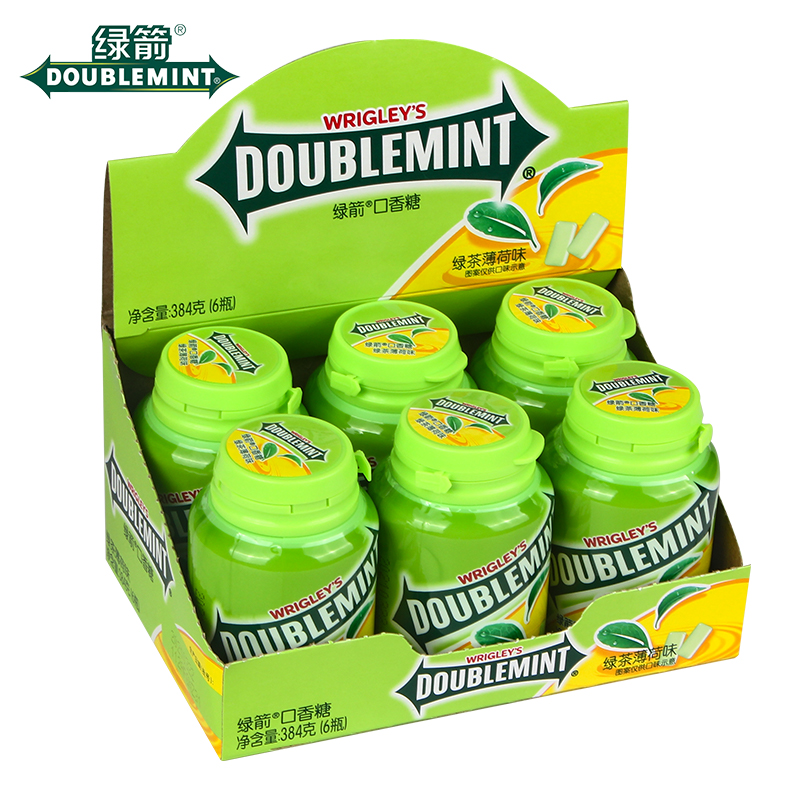 DOUBLEMINT 绿箭 口香糖64g*2瓶 10.9元（需用券）