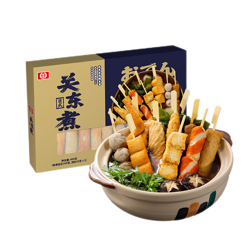 PLUS会员：桂冠 日式关东煮 400g/盒 串串组合10种口味含汤料包 29.6元+运费(PLUS